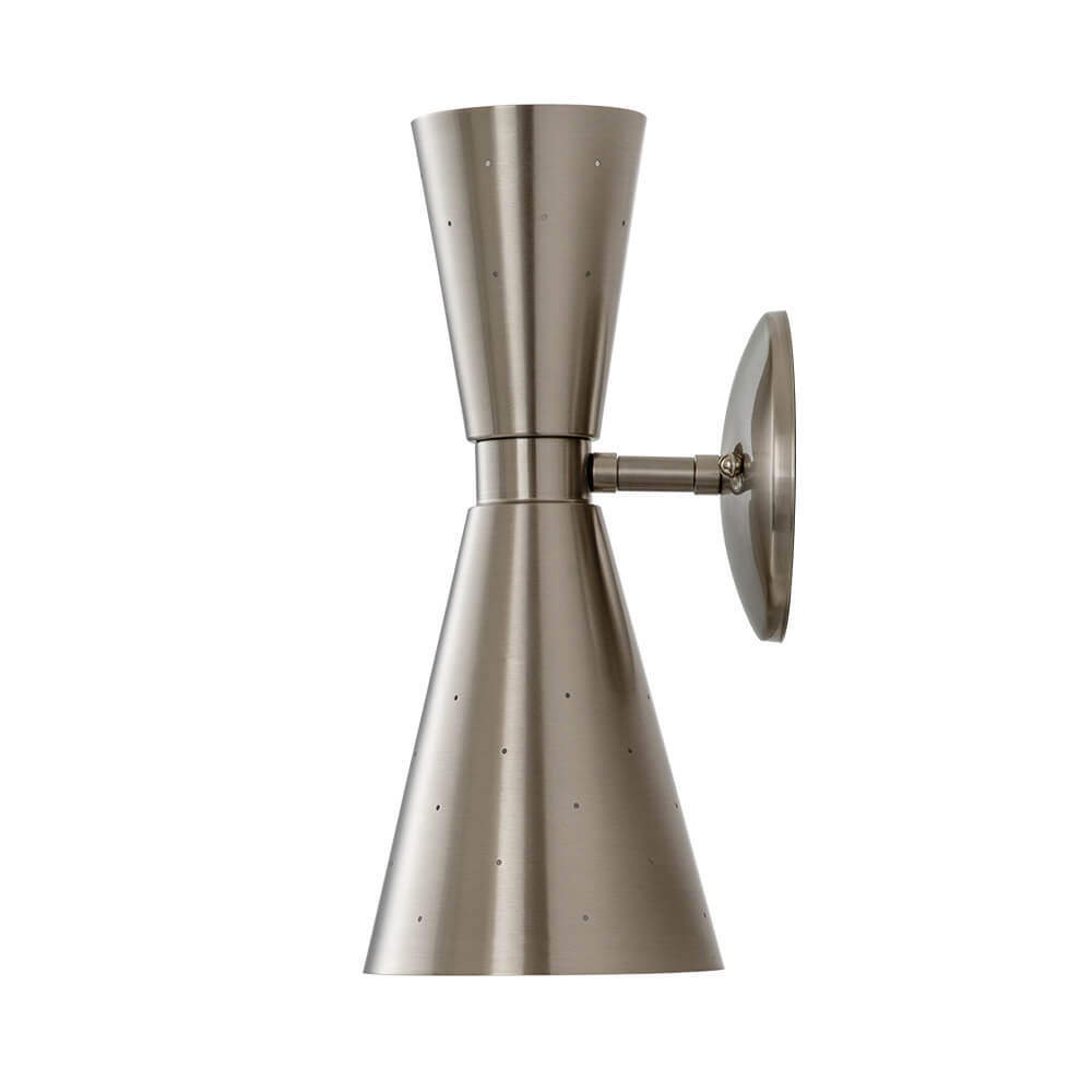 Lunero Metal Hourglass Wall Sconce - Lamp Copper