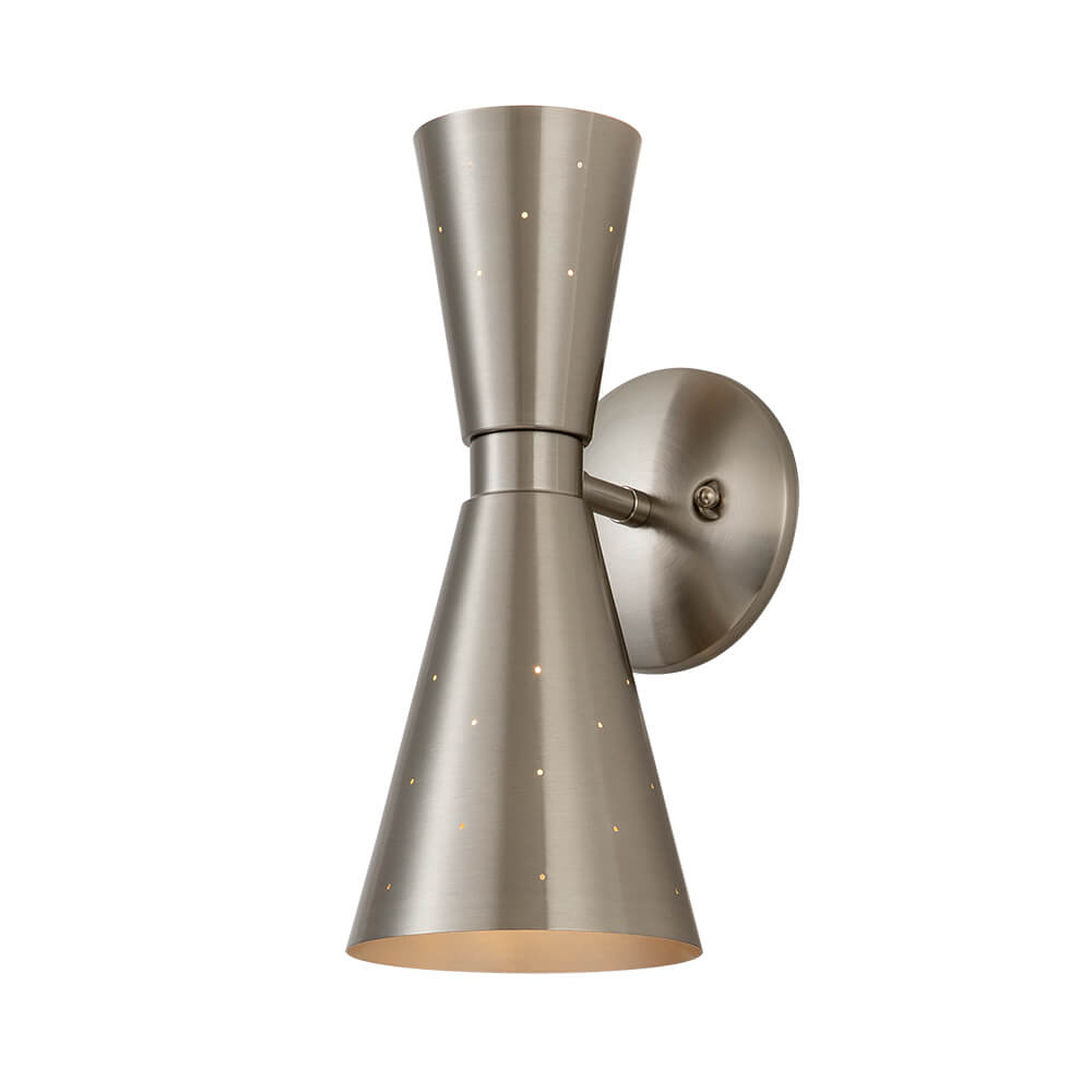 Lunero Metal Hourglass Wall Sconce - Lamp Copper
