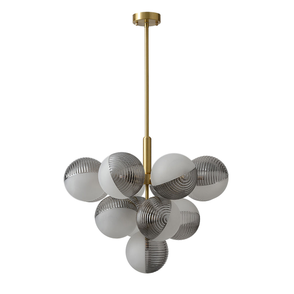 Alvunix Statement Glass Chandelier - Lamp Copper