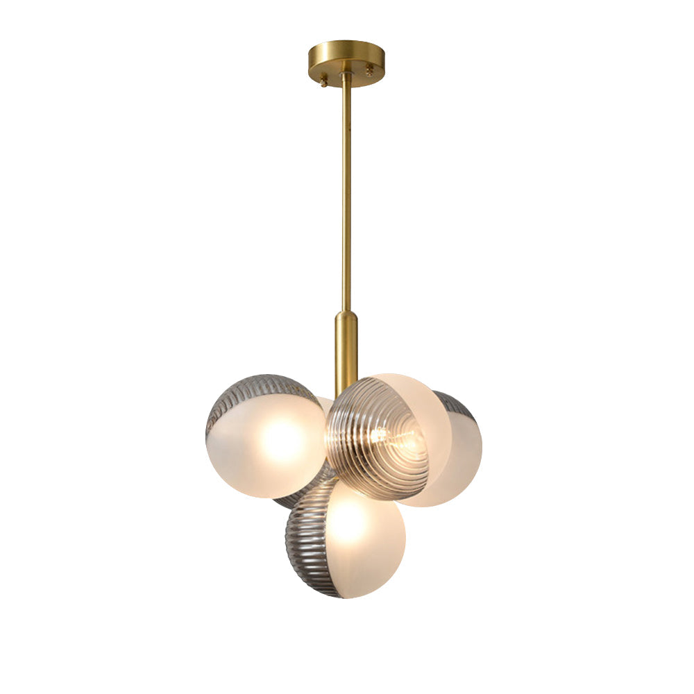 Alvunix Statement Glass Chandelier - Lamp Copper