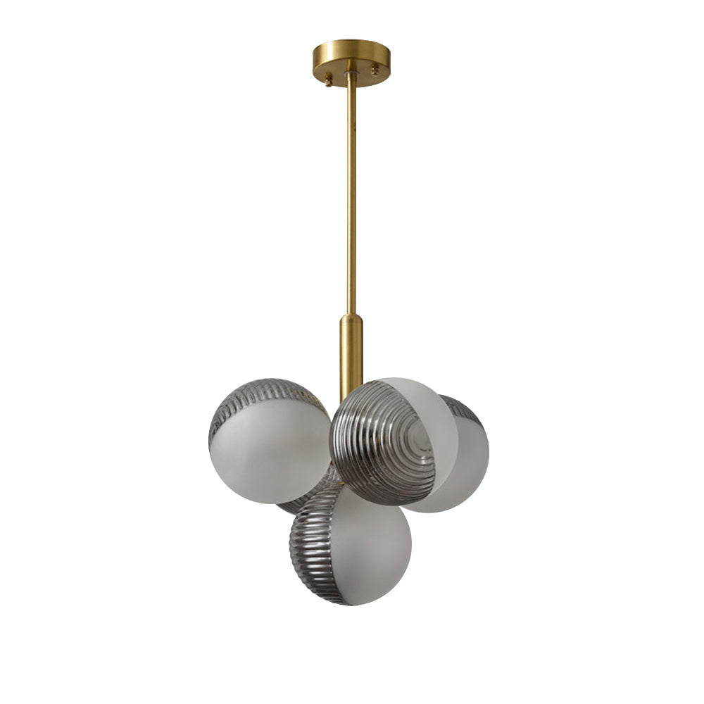 Alvunix Statement Glass Chandelier - Lamp Copper