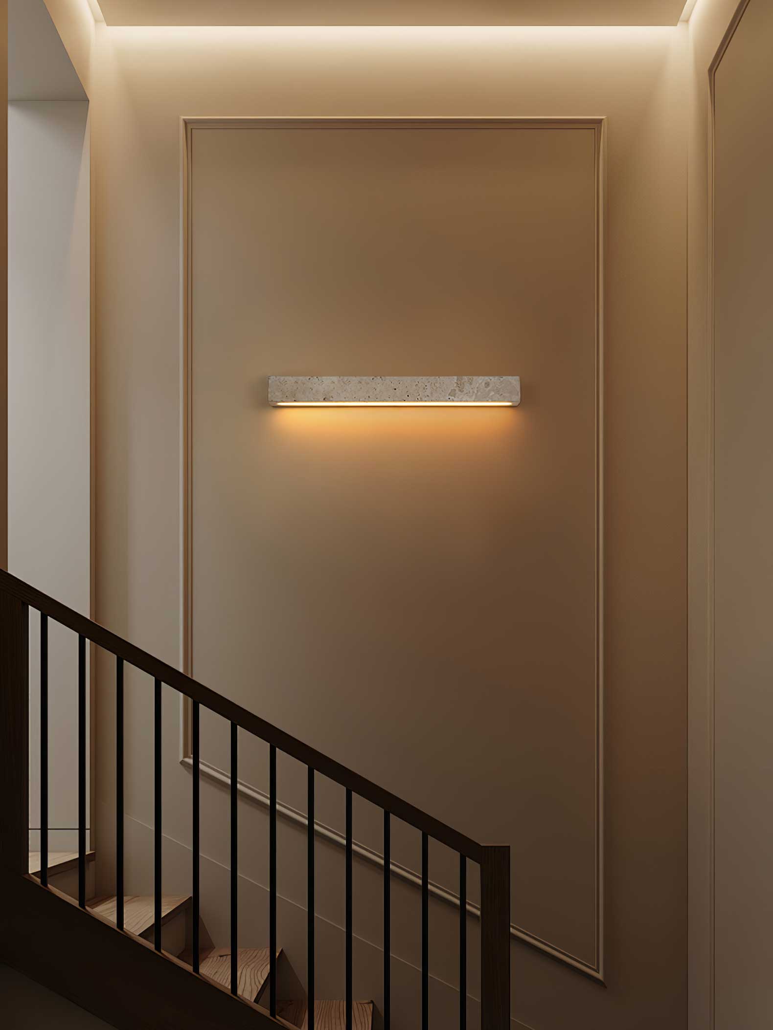 Ardora Travertine Pendant Light - Lamp Copper