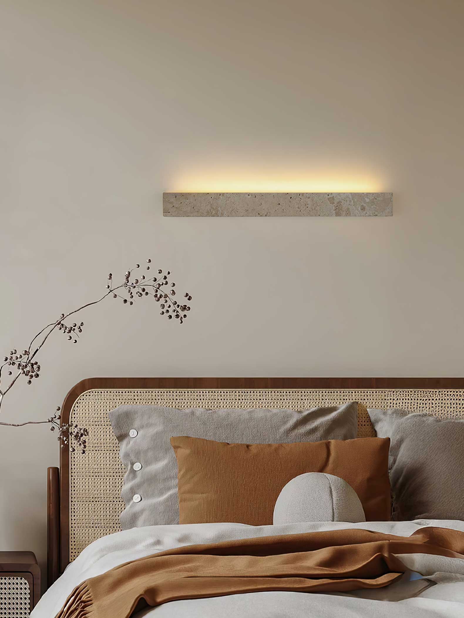 Ardora Travertine Pendant Light - Lamp Copper