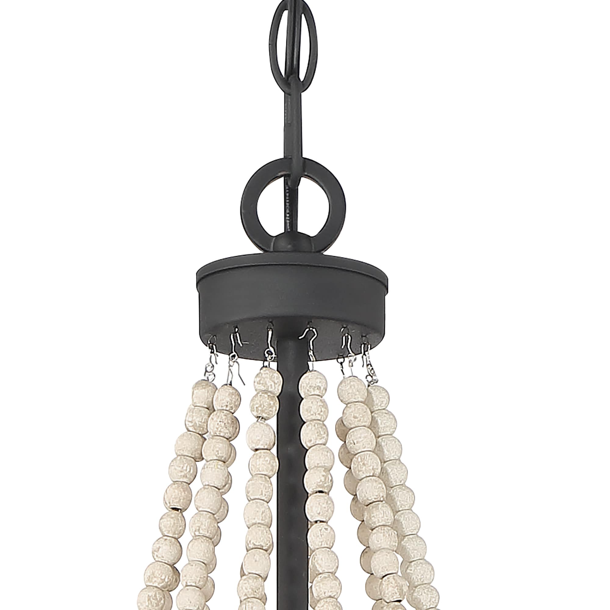 Isoren Vintage Industrial Wooden Metal Chandelier - Lamp Copper