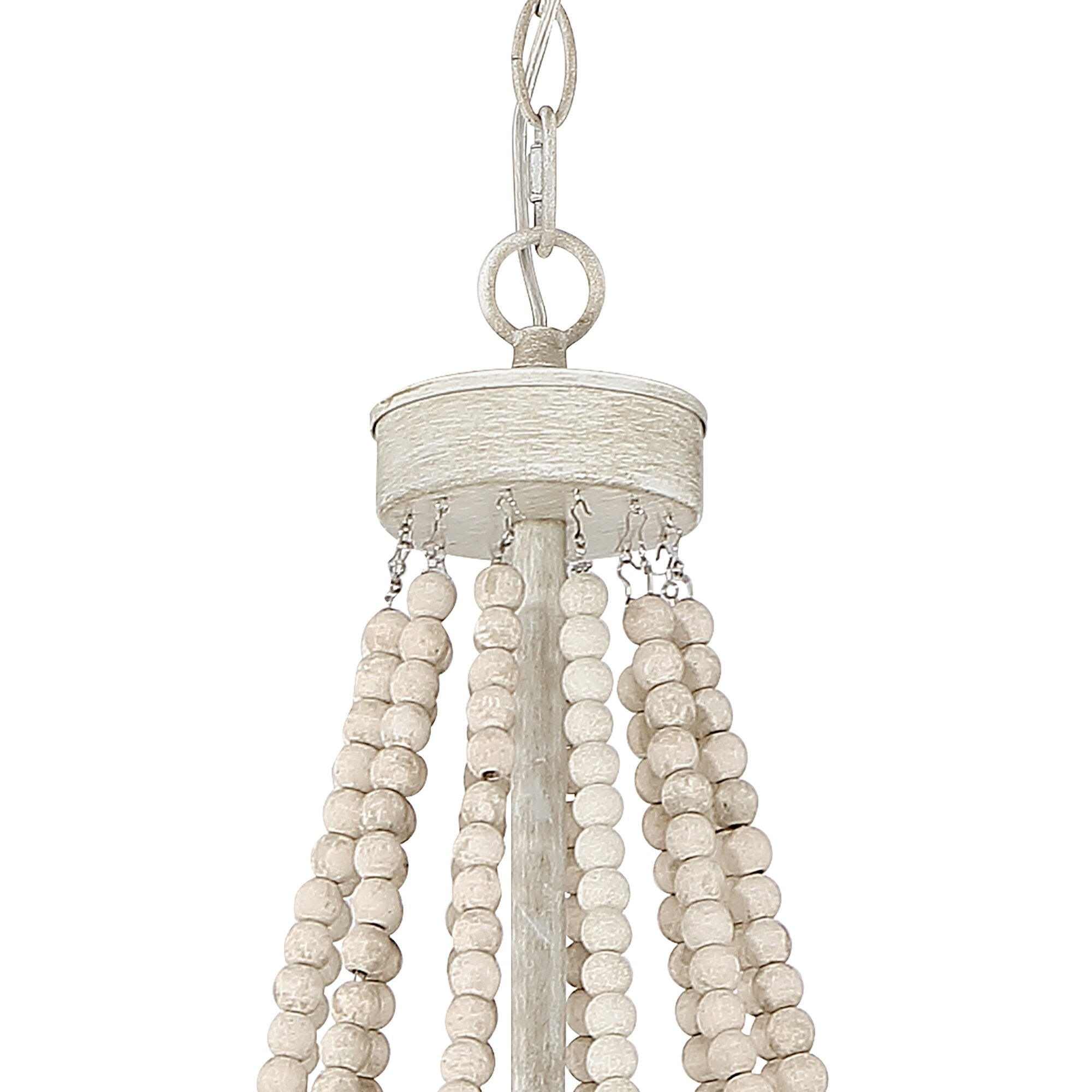 Isoren Vintage Industrial Wooden Metal Chandelier - Lamp Copper