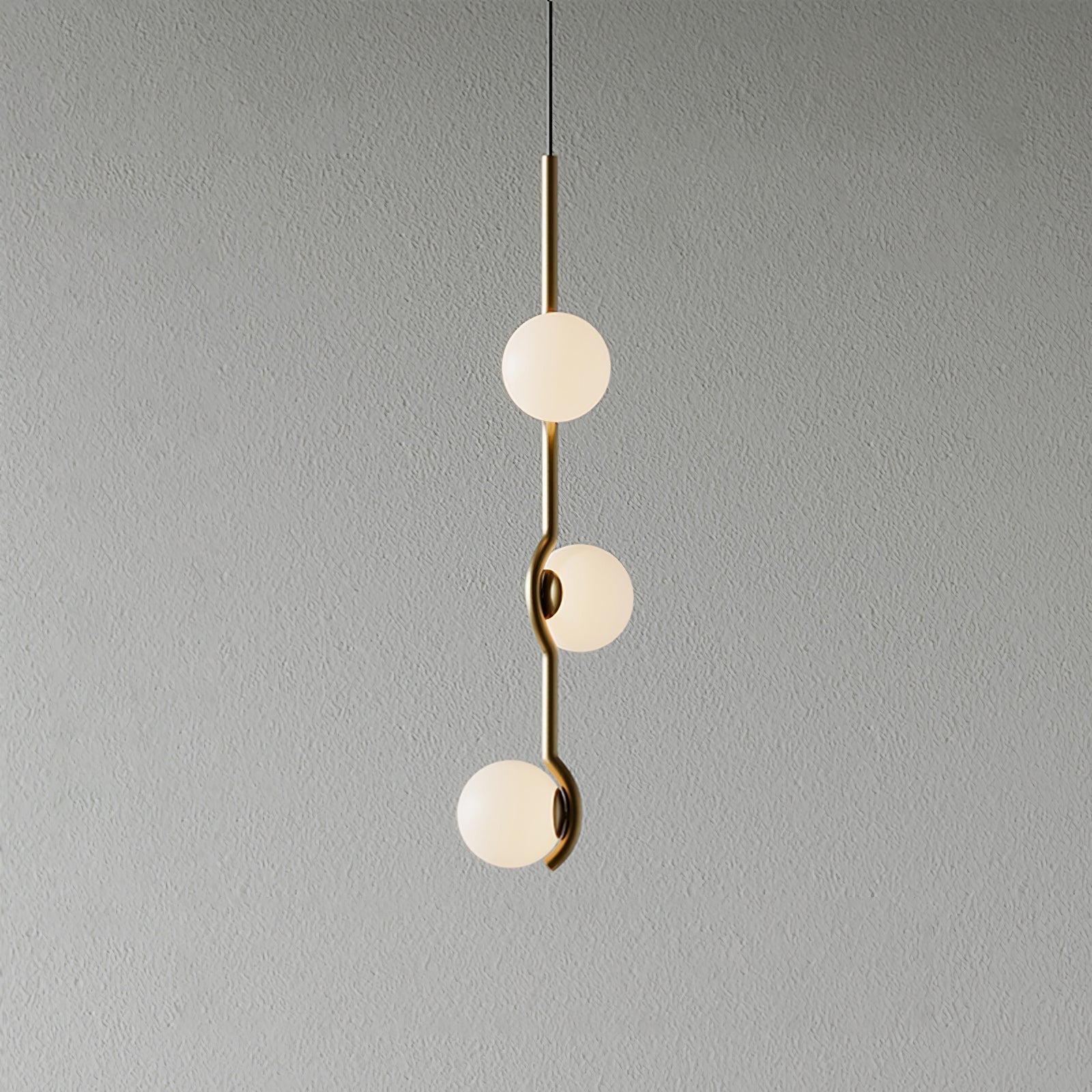 Fayno White Globe Chandelier - Lamp Copper
