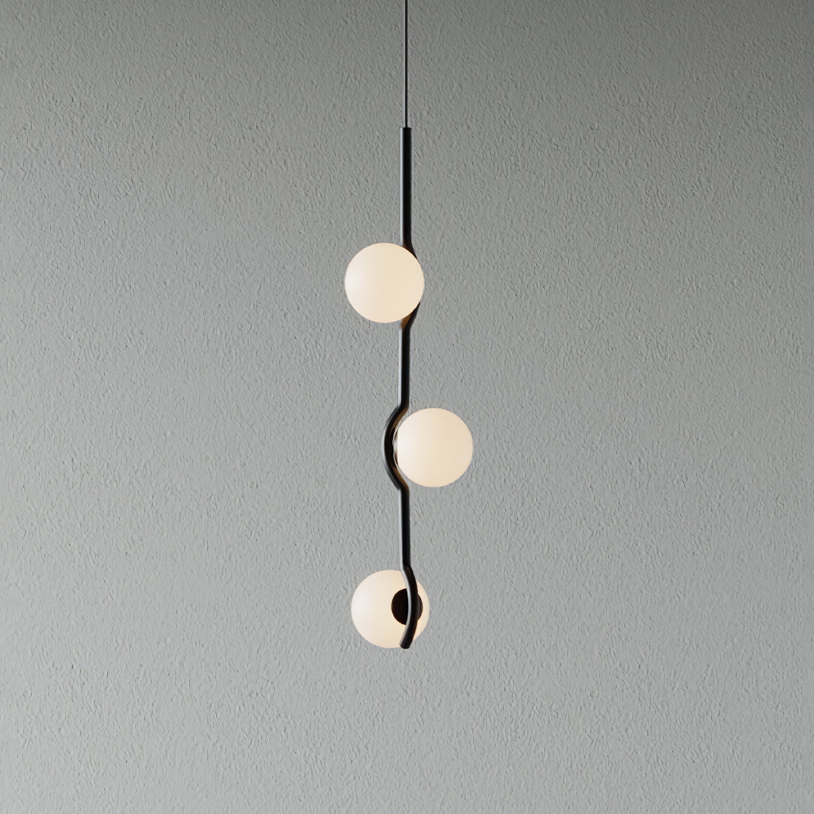 Fayno White Globe Chandelier - Lamp Copper