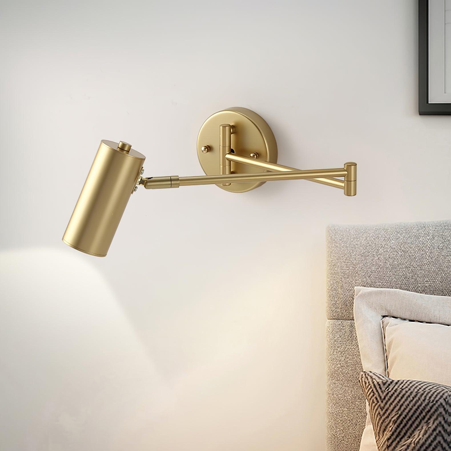 Axel Adjustable Swing Arm Wall Lamp - Lamp Copper