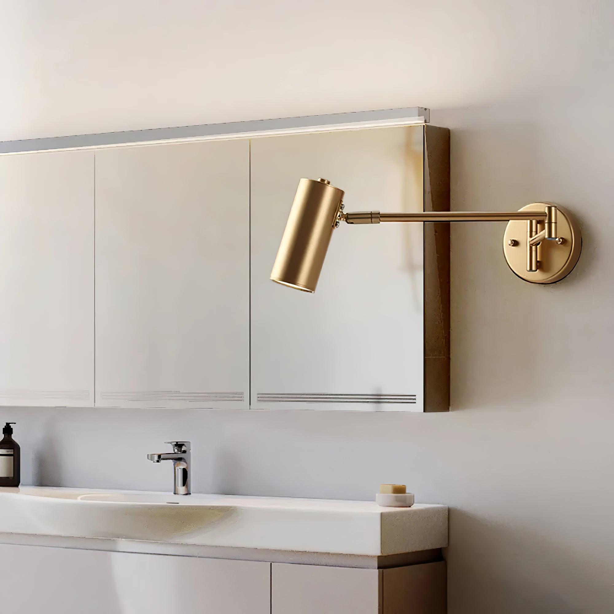 Axel Adjustable Swing Arm Wall Lamp - Lamp Copper