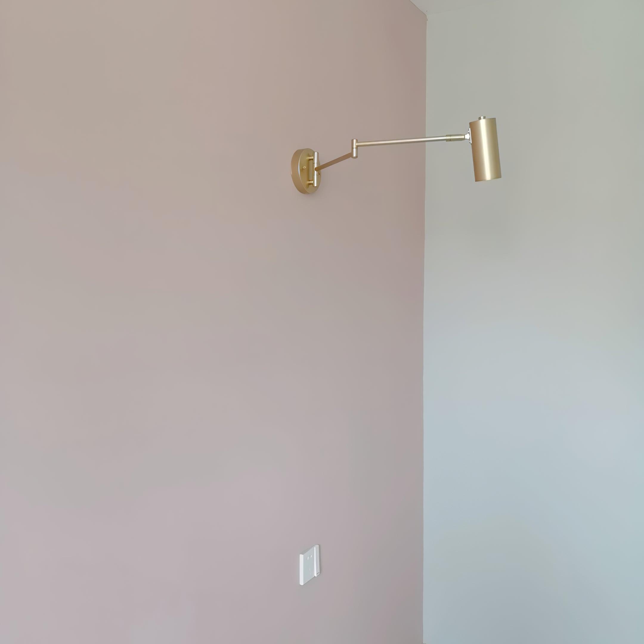 Axel Adjustable Swing Arm Wall Lamp - Lamp Copper