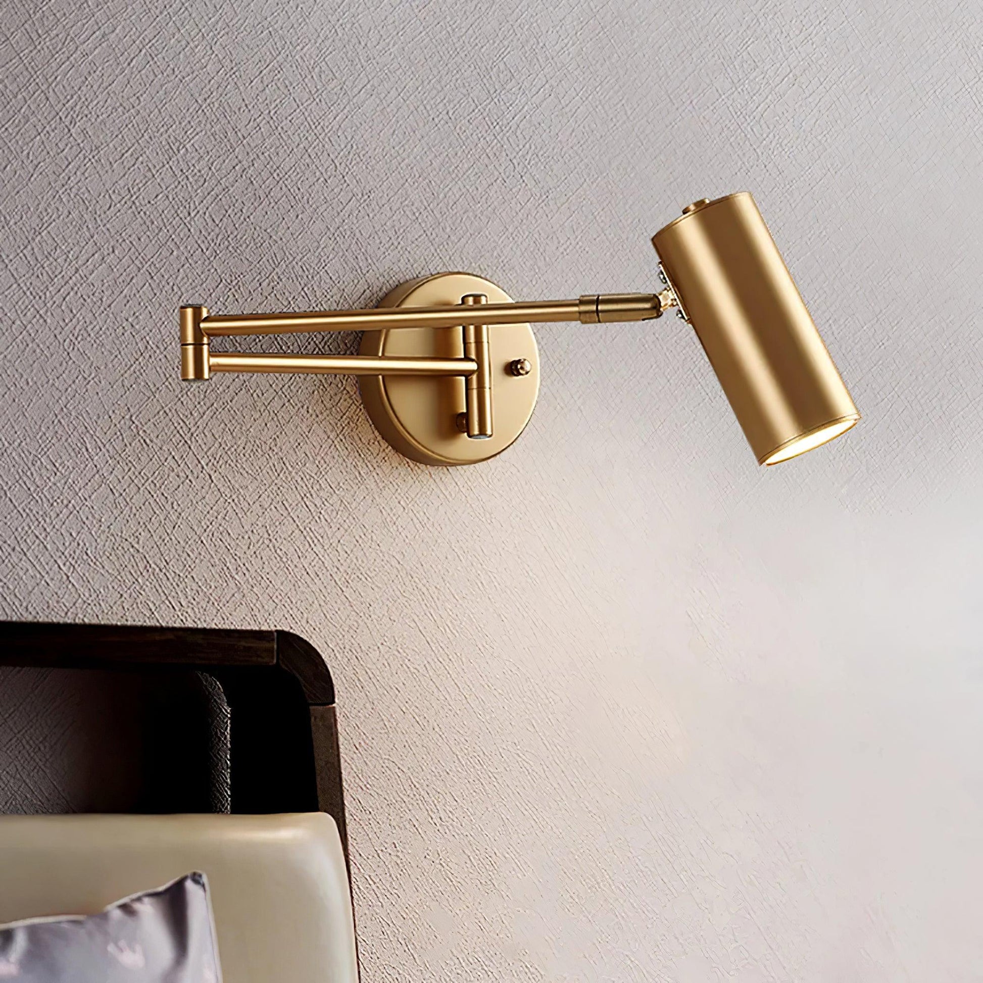 Axel Adjustable Swing Arm Wall Lamp - Lamp Copper