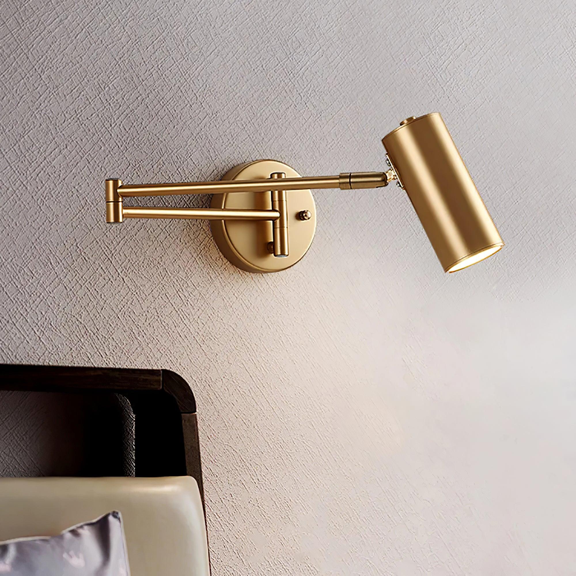 Axel Adjustable Swing Arm Wall Lamp - Lamp Copper