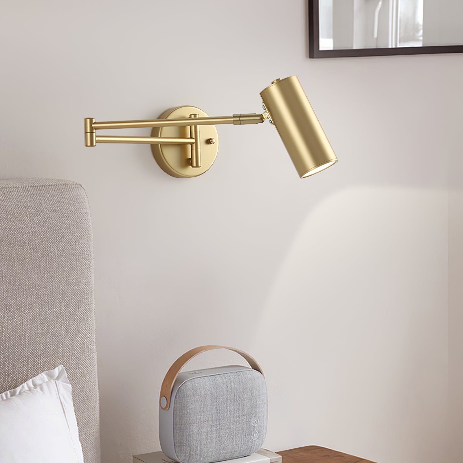 Axel Adjustable Swing Arm Wall Lamp - Lamp Copper