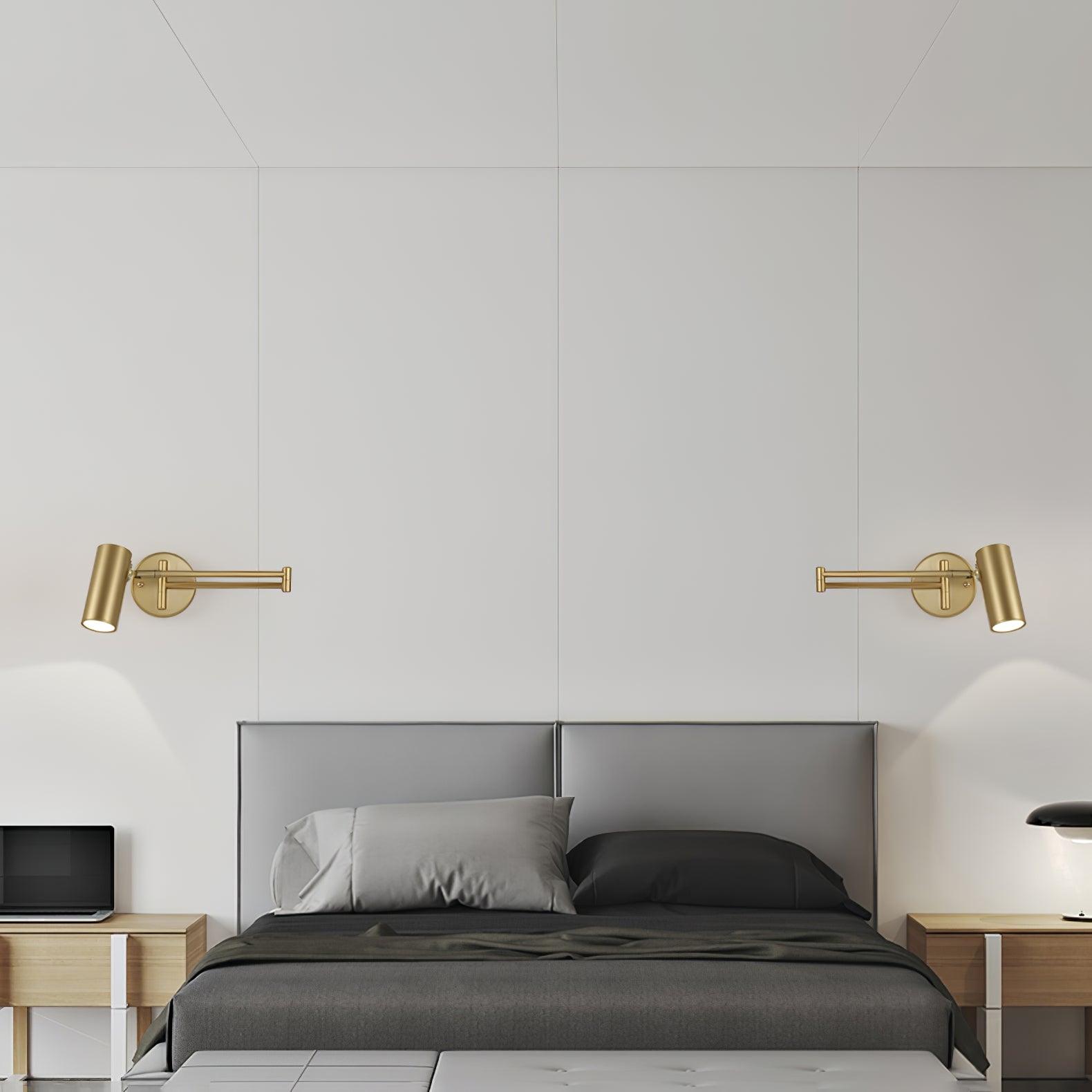 Axel Adjustable Swing Arm Wall Lamp - Lamp Copper