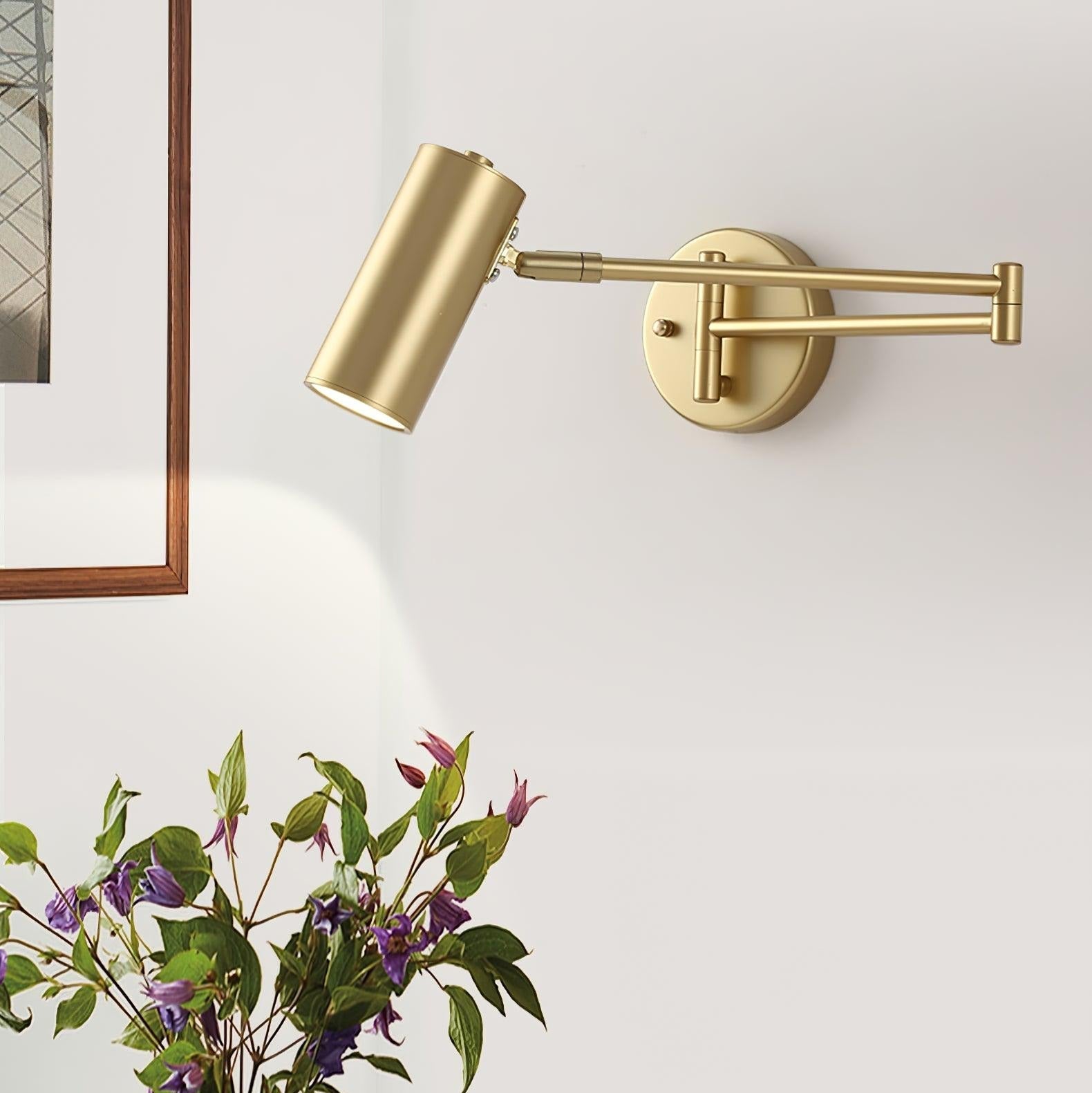 Axel Adjustable Swing Arm Wall Lamp - Lamp Copper