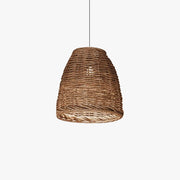 Muto Vintage Rustic LED Pendant Light Rattan Living Room Bedroom - Lamp Copper
