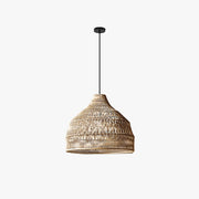 Muto Japanese Vintage Zen Pendant Light Rattan Study Room/Bedroom - Lamp Copper