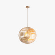 Muto Japanese LED Pendant Light Black/Gold Wood Bedroom/Bar - Lamp Copper