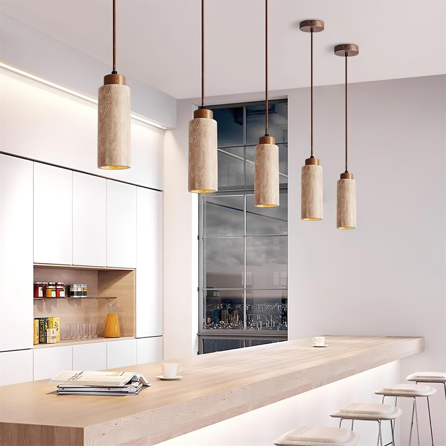 Fioden Minimalist Pendant Light - Lamp Copper