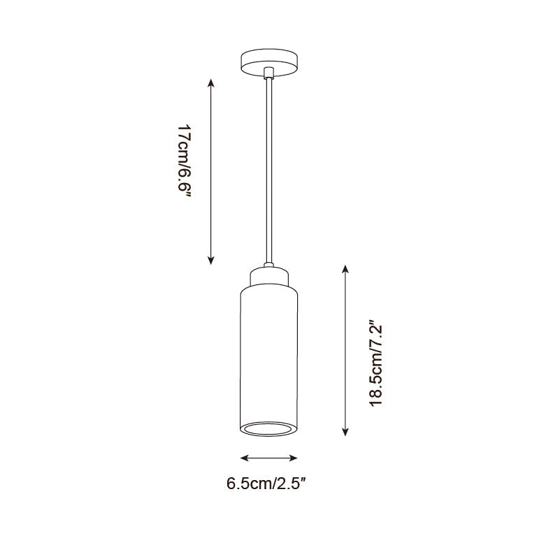 Fioden Minimalist Pendant Light - Lamp Copper