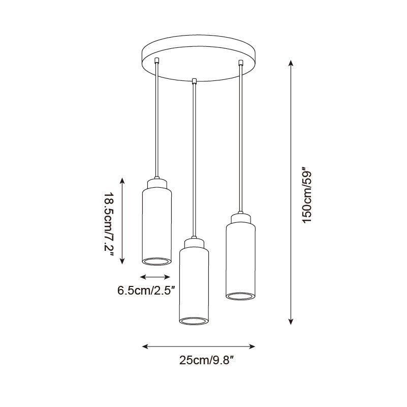 Fioden Minimalist Pendant Light - Lamp Copper