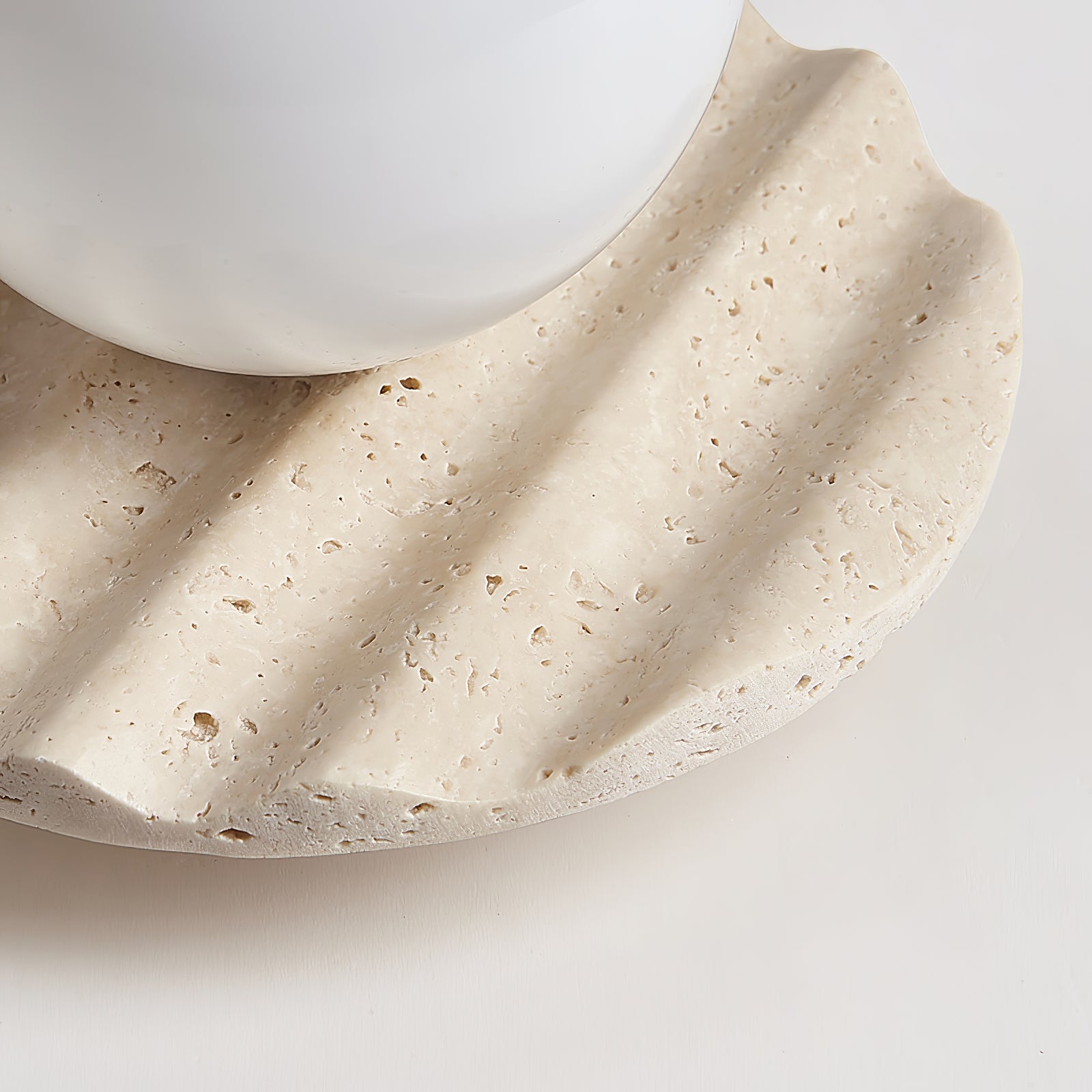 Travertine Wave Ceiling Light - Lamp Copper