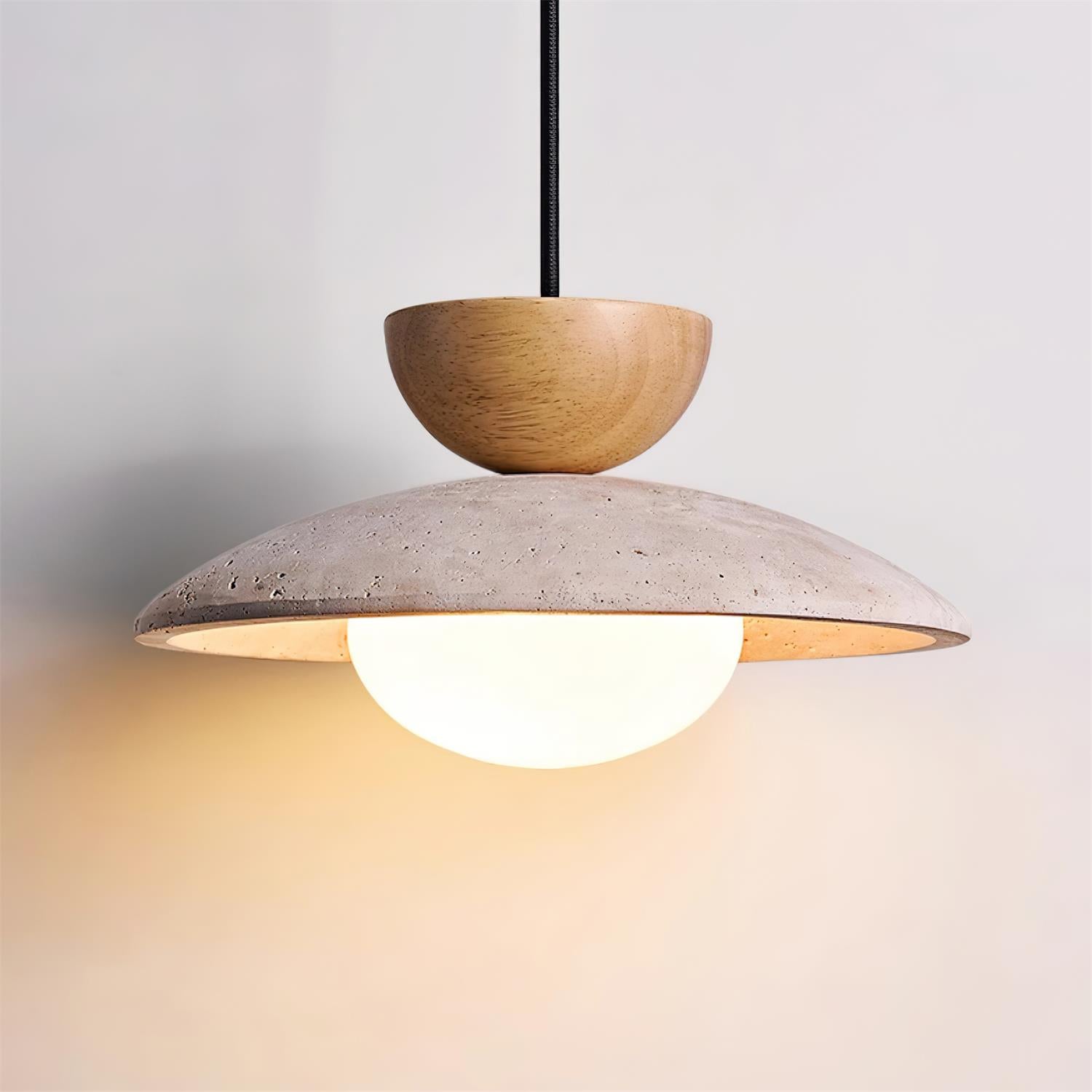 Cleo Travertine Pendant Lights - Lamp Copper