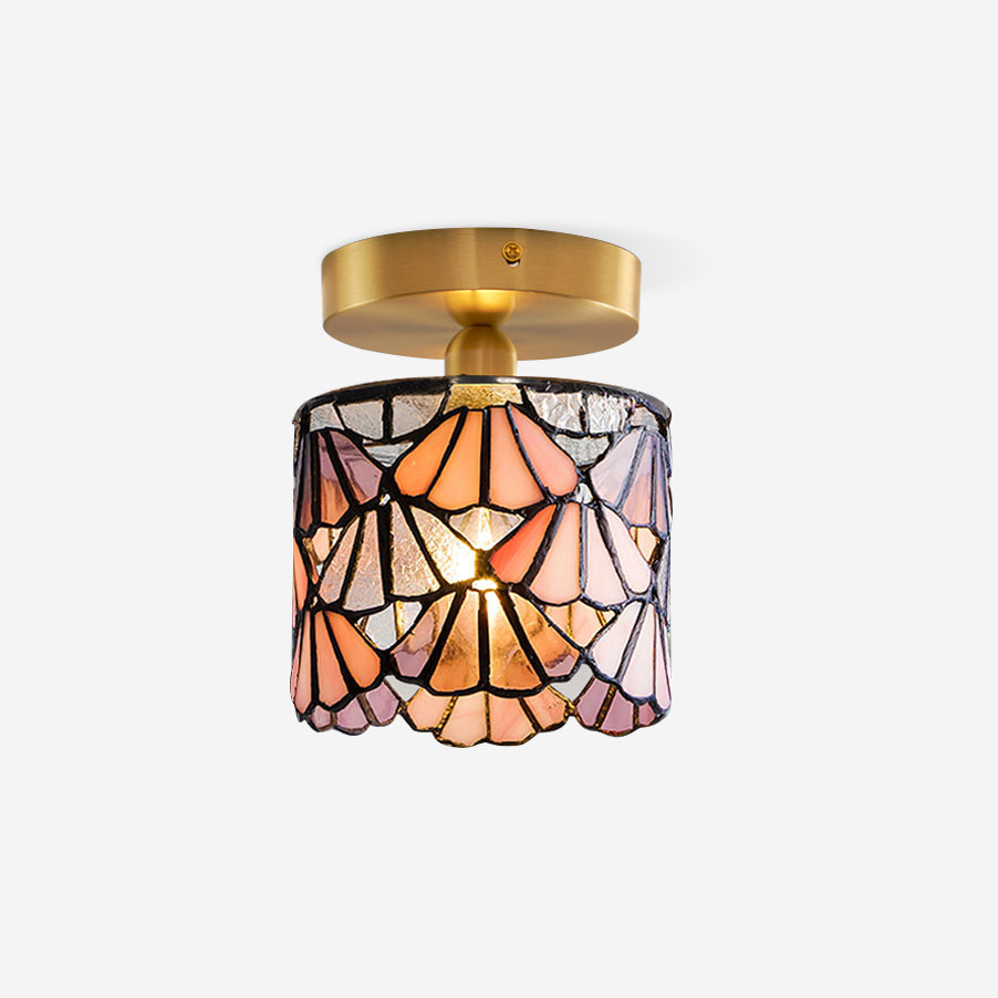 Bloom Ceiling Light Glass - Lamp Copper