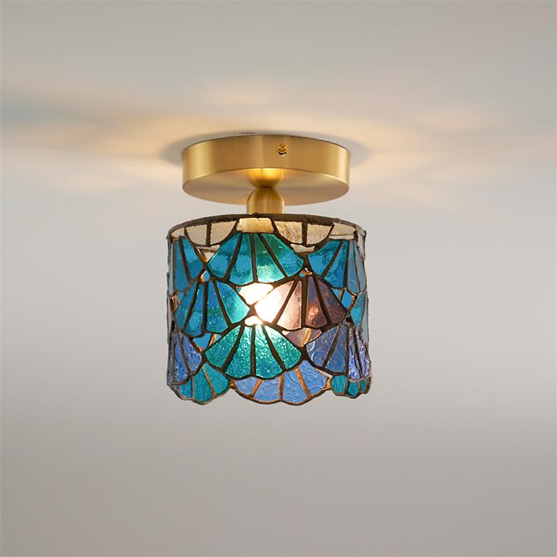 Bloom Ceiling Light Glass - Lamp Copper