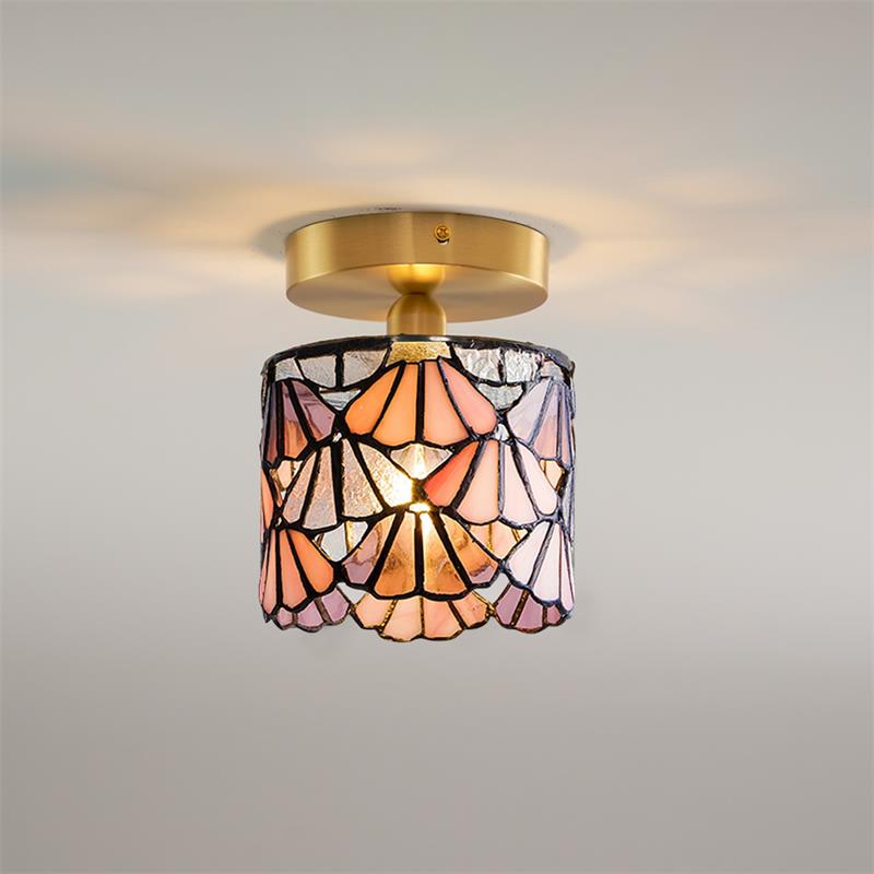 Bloom Ceiling Light Glass - Lamp Copper