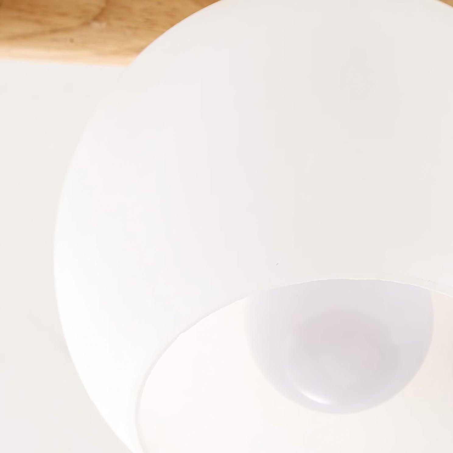 Ceiling Light Wood Body Glass Globes Organic Warm Minimalist - Lamp Copper