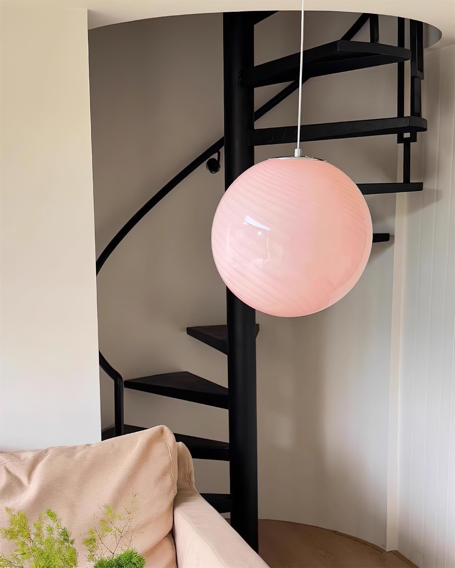 Joliv Glass Globe Pendant Lamp - Lamp Copper