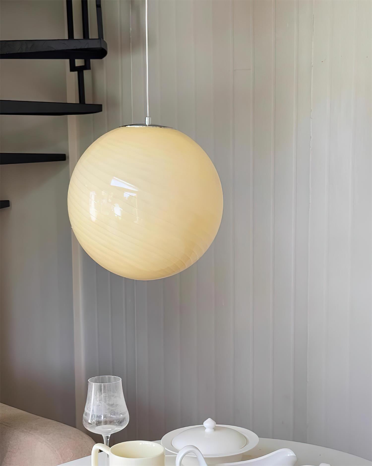 Joliv Glass Globe Pendant Lamp - Lamp Copper