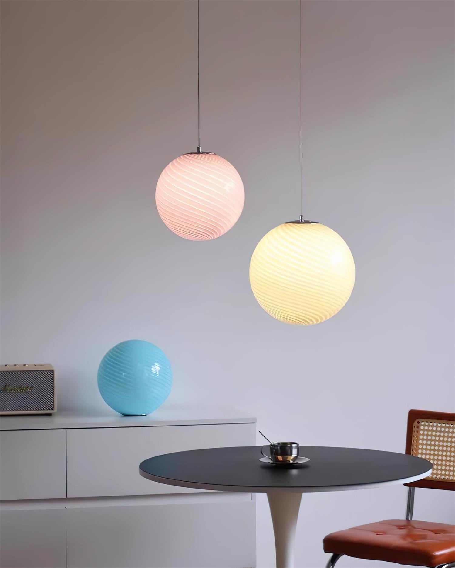 Joliv Glass Globe Pendant Lamp - Lamp Copper