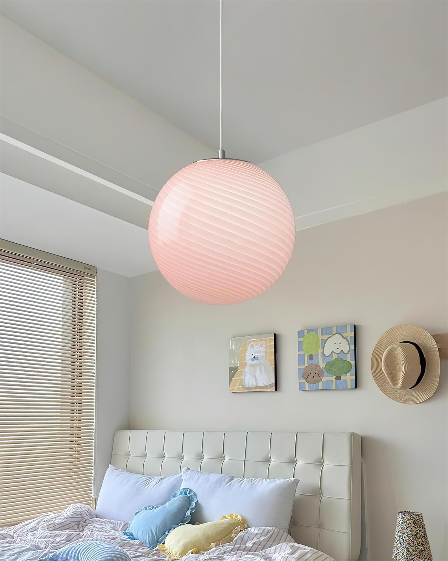 Joliv Glass Globe Pendant Lamp - Lamp Copper