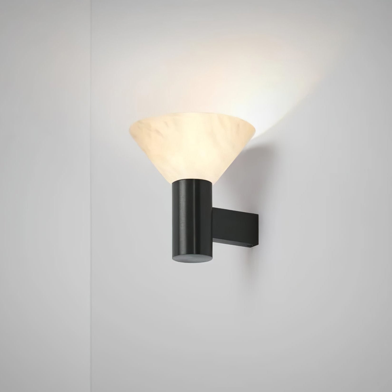 Eurnoria Cone Alabaster Wall Light - Lamp Copper