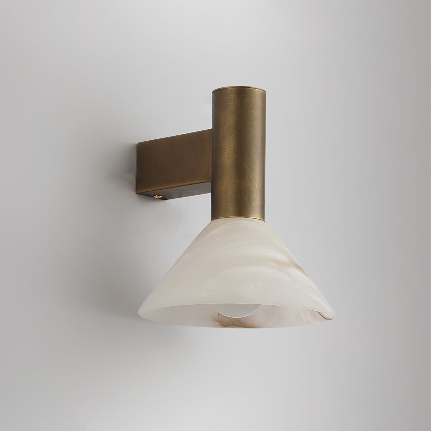 Eurnoria Cone Alabaster Wall Light - Lamp Copper