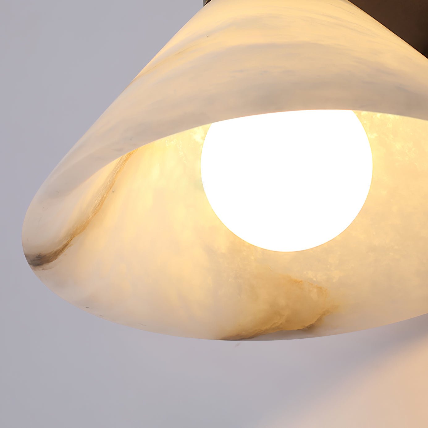 Eurnoria Cone Alabaster Wall Light - Lamp Copper