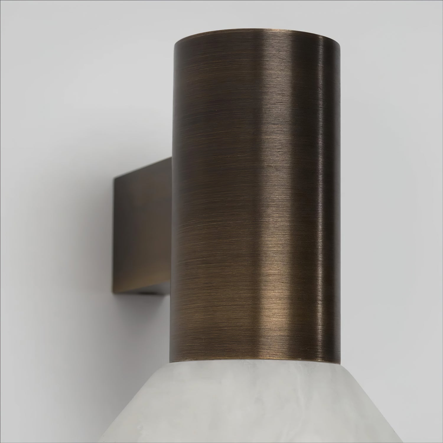 Eurnoria Cone Alabaster Wall Light - Lamp Copper