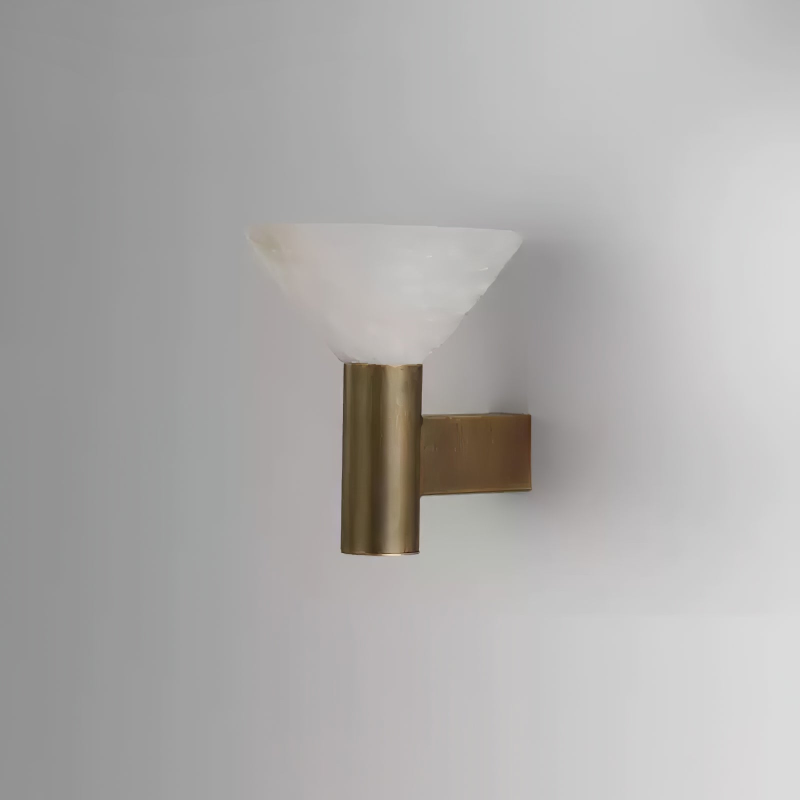 Eurnoria Cone Alabaster Wall Light - Lamp Copper