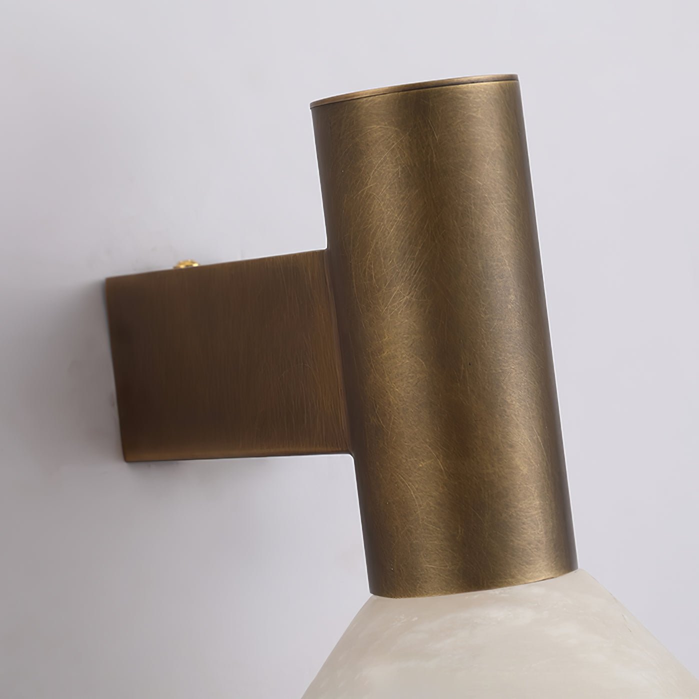 Eurnoria Cone Alabaster Wall Light - Lamp Copper