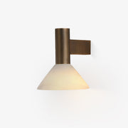 Eurnoria Cone Alabaster Wall Light - Lamp Copper