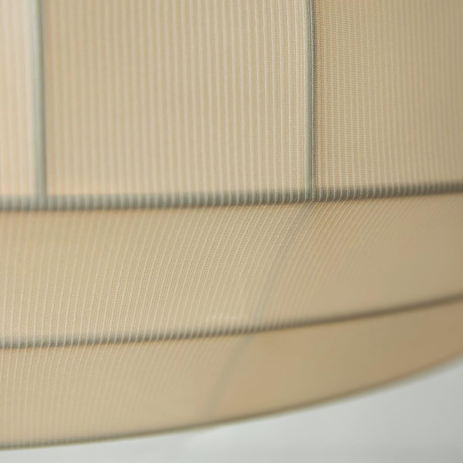 Pendant Lamp Silk Shade White Fabric Vertical Lines Soft Modern Minimalist - Lamp Copper