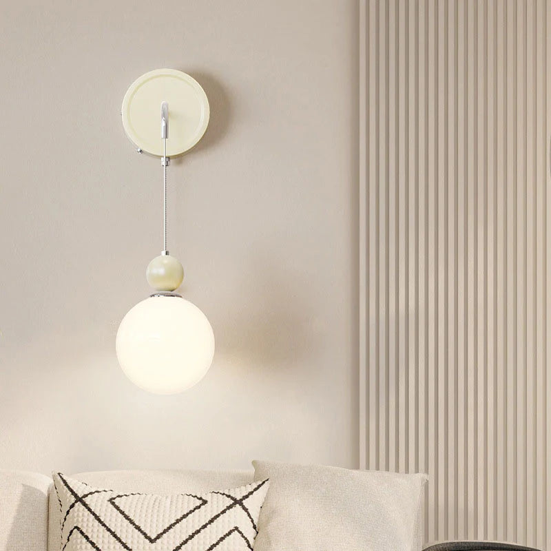 Valentina Modern LED Indoor Wall Lamp Red/Coffee Metal/Glass Bedroom - Lamp Copper