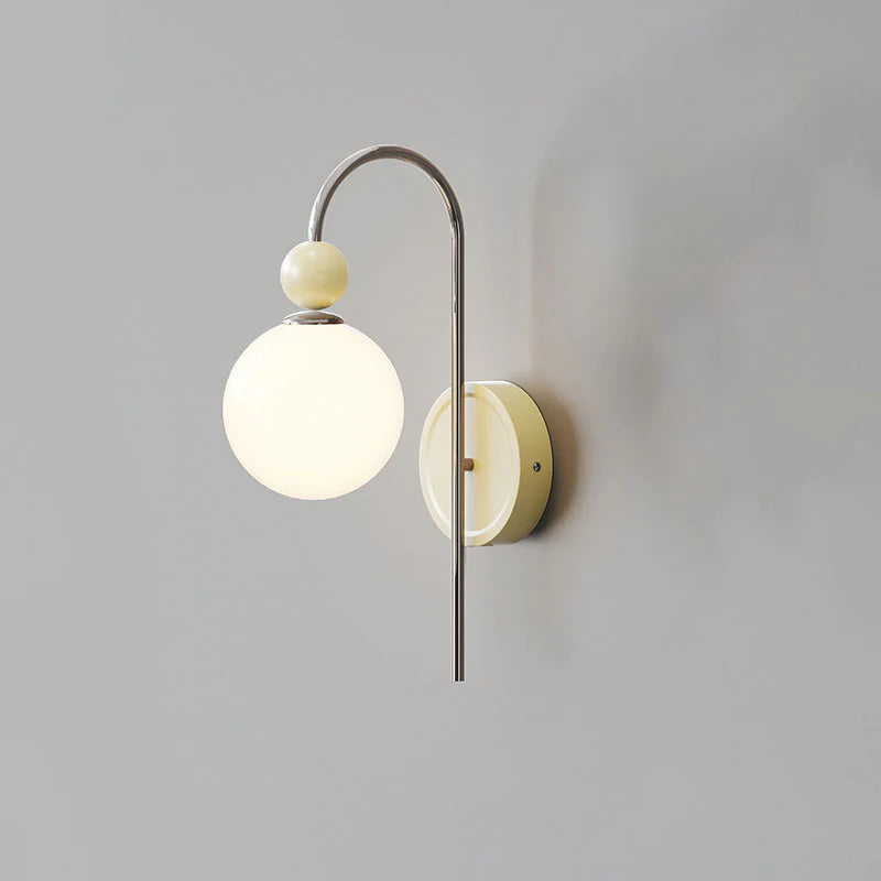 Valentina Modern LED Indoor Wall Lamp Red/Coffee Metal/Glass Bedroom - Lamp Copper