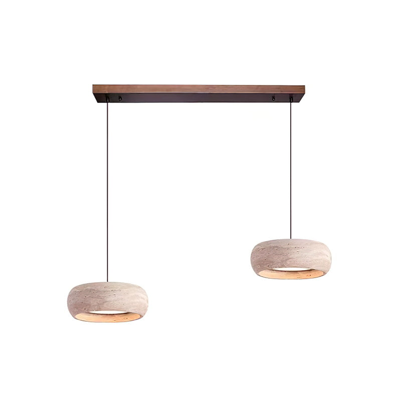 Tova Donut-Shaped Pendant Lights Travertine - Lamp Copper