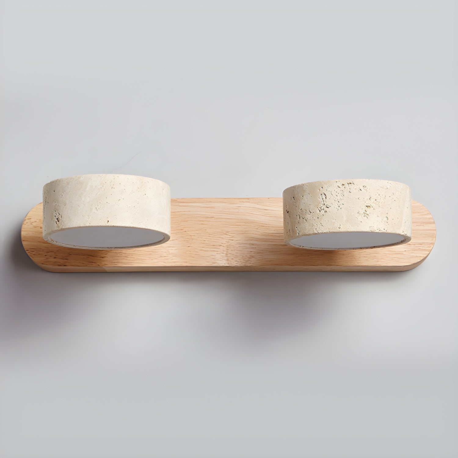 Tuelo Travertine Indoor Wall Light Neutral - Lamp Copper