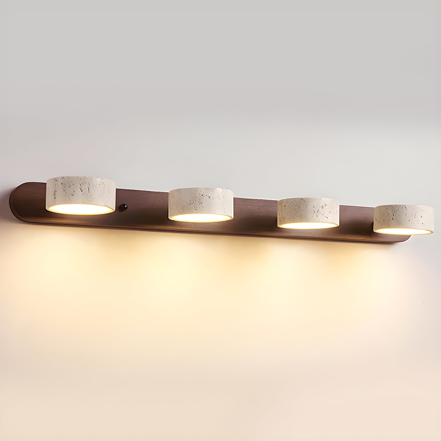 Tuelo Travertine Indoor Wall Light Neutral - Lamp Copper