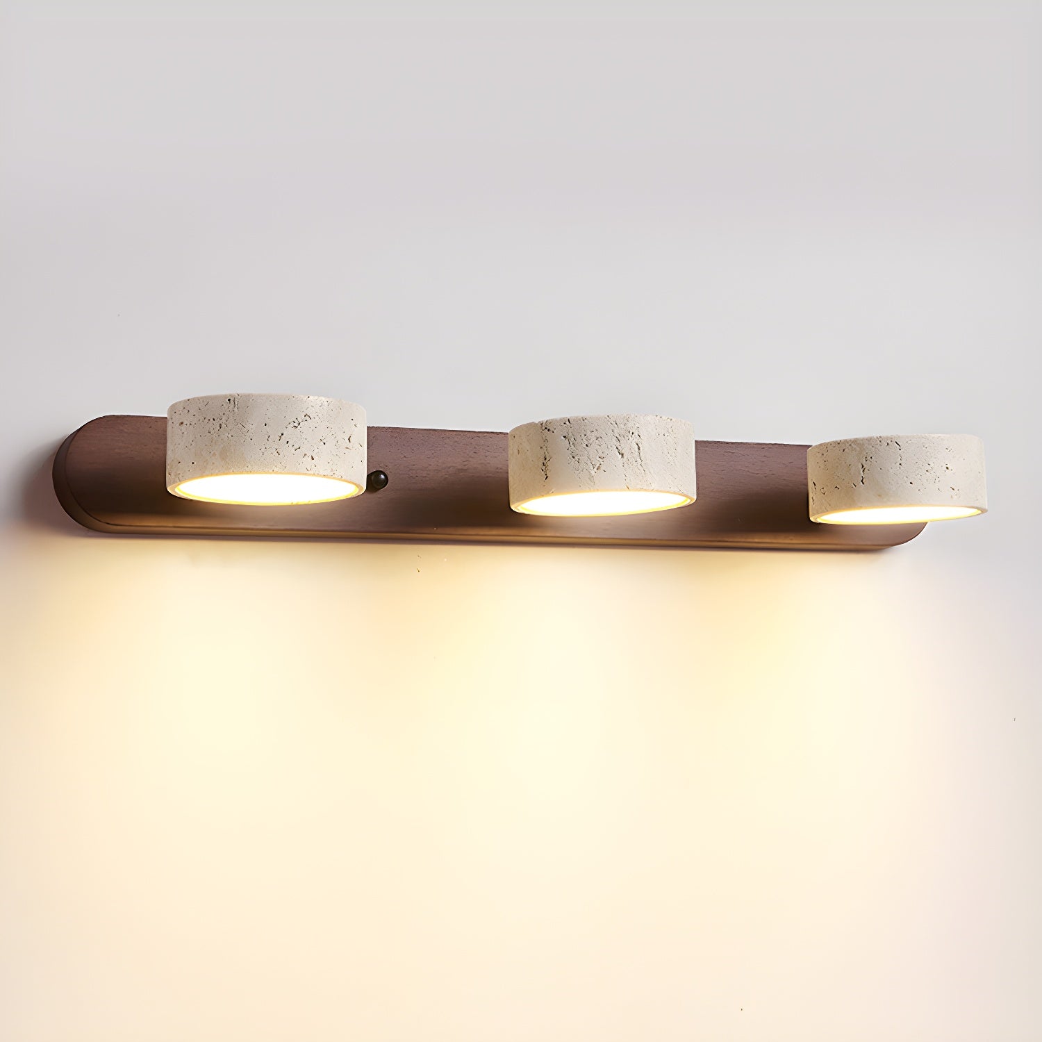 Tuelo Travertine Indoor Wall Light Neutral - Lamp Copper