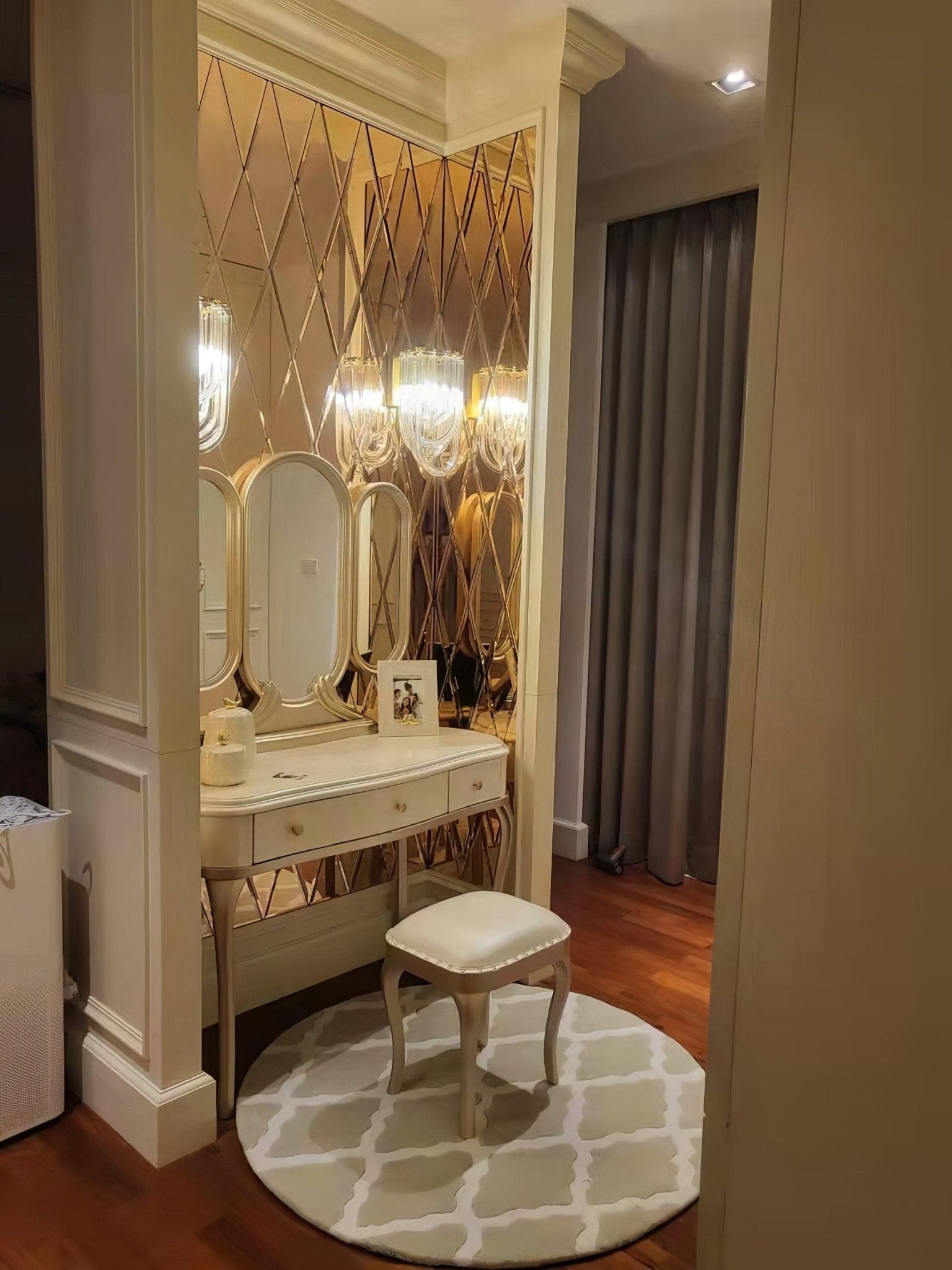 Aurora Wall Lamp Trevi Murano Glass Gold Modern Luxury - Lamp Copper
